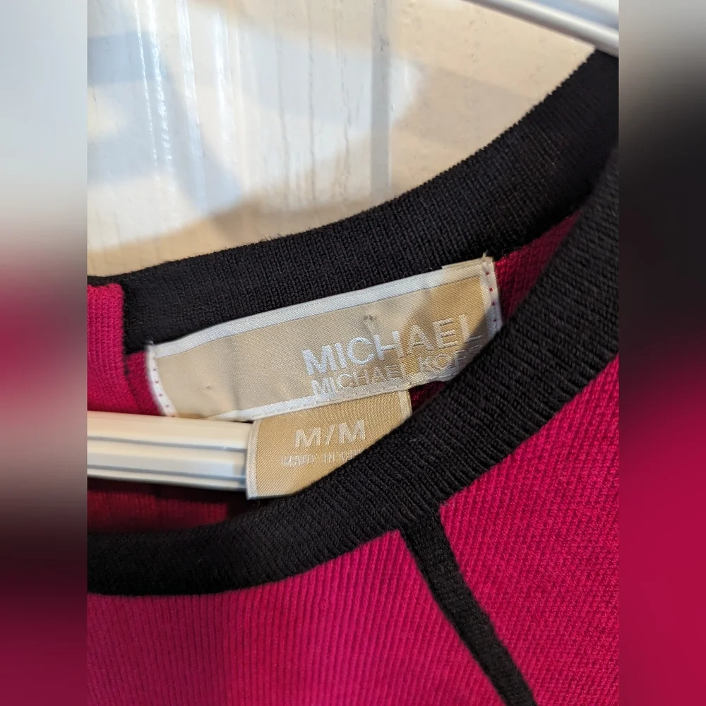 💙 MICHAEL KORS 💙 Hot Pink BodyCon Dress - Picture 3 of 6